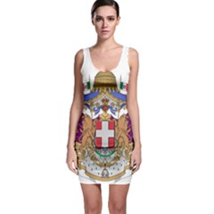 Greater Coat Of Arms Of Italy, 1870-1890  Sleeveless Bodycon Dress