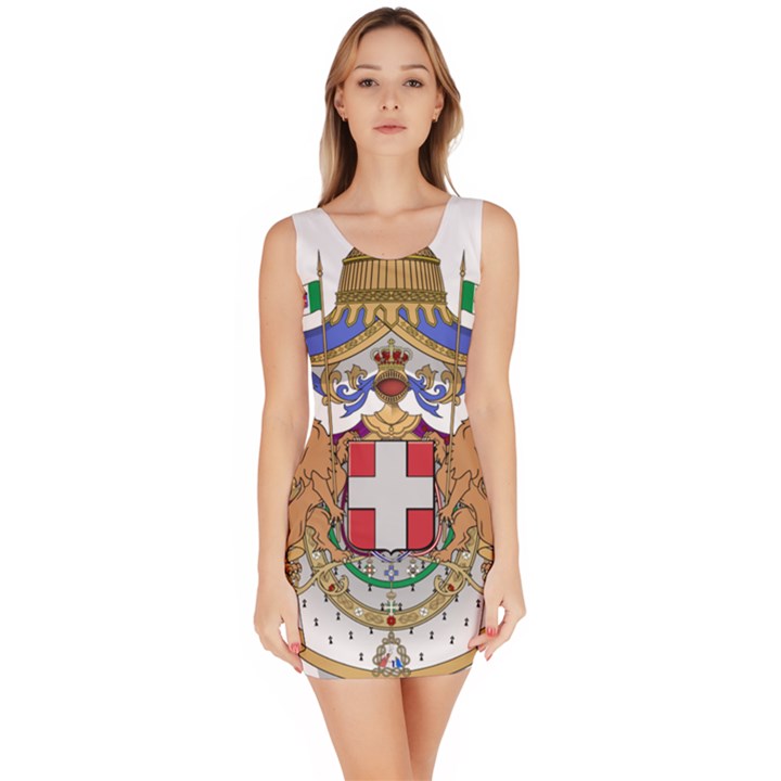 Greater Coat of Arms of Italy, 1870-1890  Sleeveless Bodycon Dress