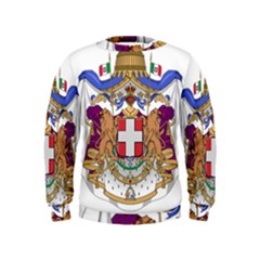 Greater Coat Of Arms Of Italy, 1870-1890  Kids  Sweatshirt by abbeyz71