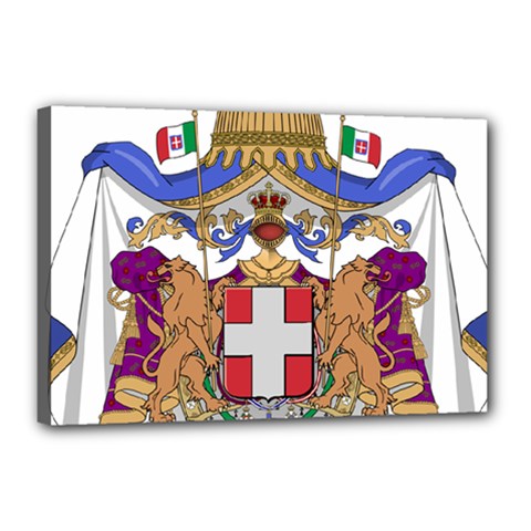 Greater Coat Of Arms Of Italy, 1870-1890 Canvas 18  X 12  by abbeyz71