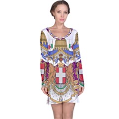 Greater Coat Of Arms Of Italy, 1870-1890 Long Sleeve Nightdress by abbeyz71