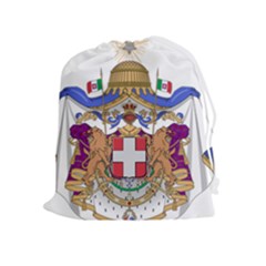 Greater Coat Of Arms Of Italy, 1870-1890 Drawstring Pouches (extra Large) by abbeyz71