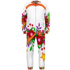 Heart Flowers Sign OnePiece Jumpsuit (Men) 