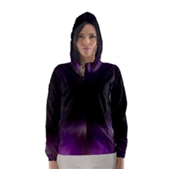 The Northern Lights Nature Hooded Wind Breaker (women) by Nexatart