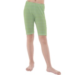 Gingham Check Plaid Fabric Pattern Kids  Mid Length Swim Shorts by Nexatart