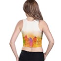 Autumn Leaves Colorful Fall Foliage Racer Back Crop Top View2