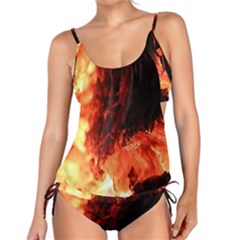 Fire Log Heat Texture Tankini by Nexatart