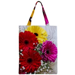 Flowers Gerbera Floral Spring Zipper Classic Tote Bag by Nexatart