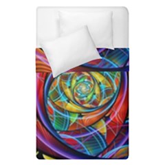 Eye Of The Rainbow Duvet Cover Double Side (single Size) by WolfepawFractals