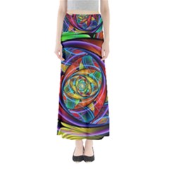 Eye Of The Rainbow Maxi Skirts by WolfepawFractals