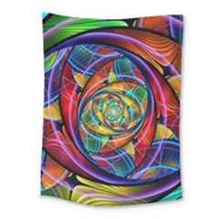 Eye Of The Rainbow Medium Tapestry by WolfepawFractals