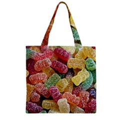 Jelly Beans Candy Sour Sweet Zipper Grocery Tote Bag by Nexatart