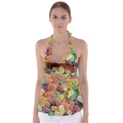 Jelly Beans Candy Sour Sweet Babydoll Tankini Top by Nexatart