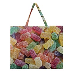 Jelly Beans Candy Sour Sweet Zipper Large Tote Bag by Nexatart