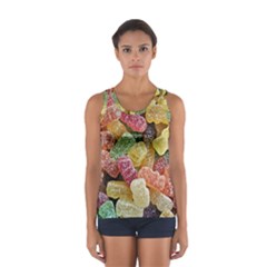 Jelly Beans Candy Sour Sweet Women s Sport Tank Top  by Nexatart