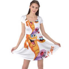 Carrot Cake Punny Cap Sleeve Dresses by EhLeaf