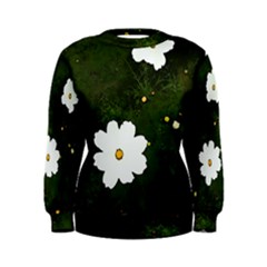 Daisies In Green Women s Sweatshirt by DeneWestUK