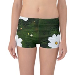 Daisies In Green Reversible Boyleg Bikini Bottoms by DeneWestUK