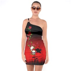 Sweet Poison One Shoulder Ring Trim Bodycon Dress by tonitails