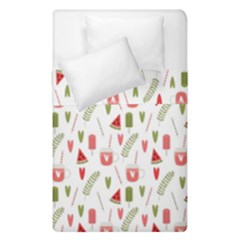 Watermelon Fruit Paterns Duvet Cover Double Side (single Size) by TastefulDesigns