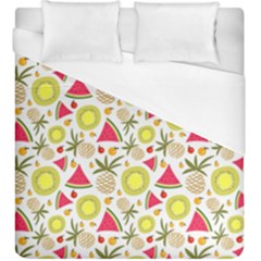 Summer Fruits Pattern Duvet Cover (king Size) by TastefulDesigns