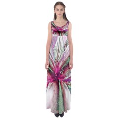 Flower Purple Haze Empire Waist Maxi Dress
