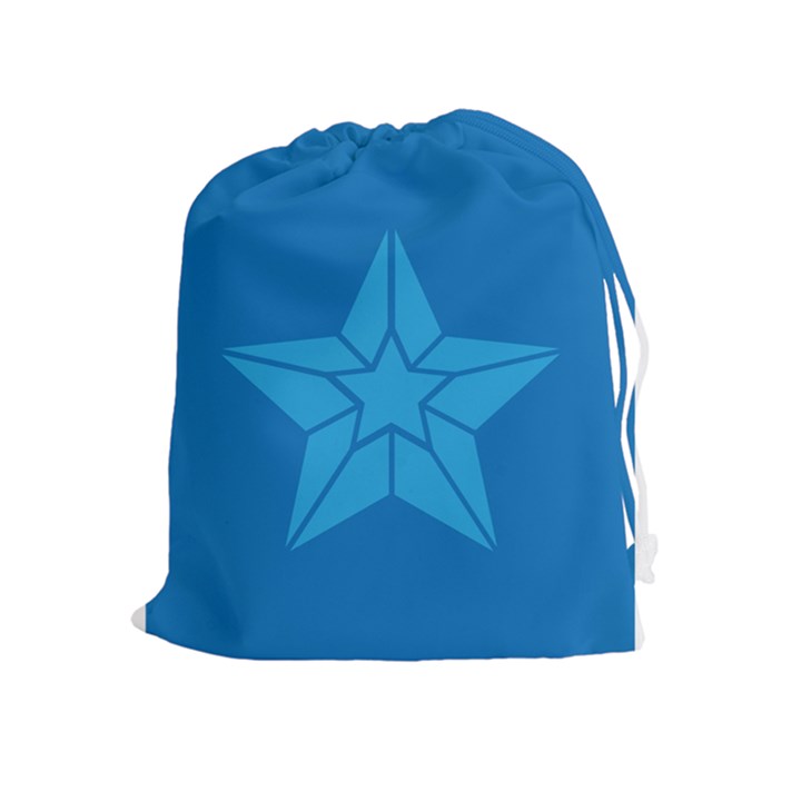 Star Design Pattern Texture Sign Drawstring Pouches (Extra Large)