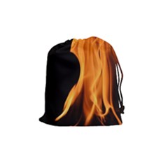 Fire Flame Pillar Of Fire Heat Drawstring Pouches (medium)  by Nexatart