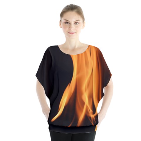 Fire Flame Pillar Of Fire Heat Blouse by Nexatart