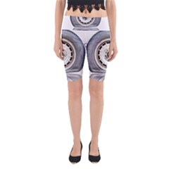 Flat Tire Vehicle Wear Street Yoga Cropped Leggings by Nexatart