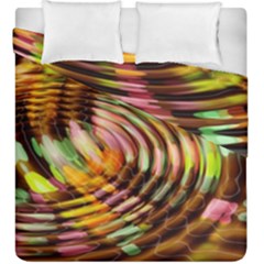 Wave Rings Circle Abstract Duvet Cover Double Side (king Size) by Nexatart