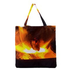 Fire Rays Mystical Burn Atmosphere Grocery Tote Bag by Nexatart