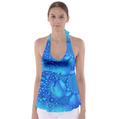 Bokeh Background Light Reflections Babydoll Tankini Top by Nexatart