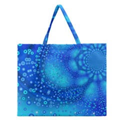 Bokeh Background Light Reflections Zipper Large Tote Bag by Nexatart