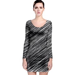 Background Structure Pattern Long Sleeve Bodycon Dress by Nexatart