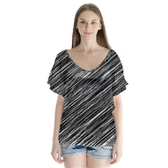 Background Structure Pattern Flutter Sleeve Top by Nexatart