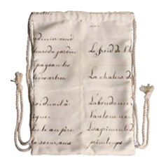 German French Lecture Writing Drawstring Bag (large) by Nexatart