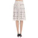 German French Lecture Writing Flared Midi Skirt View2