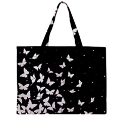 Butterfly Pattern Zipper Mini Tote Bag by Valentinaart