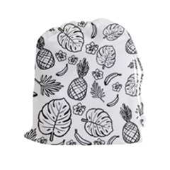 Tropical Pattern Drawstring Pouches (xxl) by Valentinaart