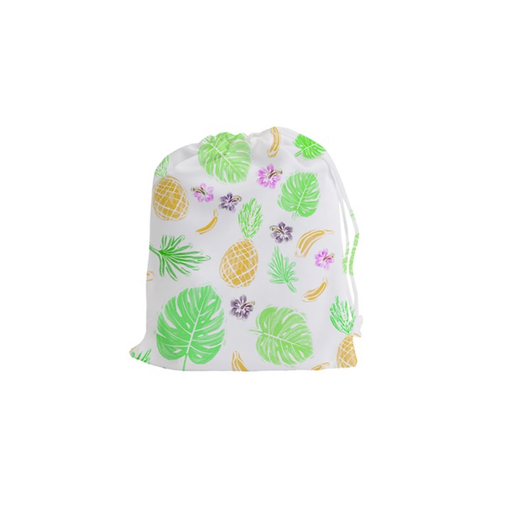 Tropical pattern Drawstring Pouches (Small) 