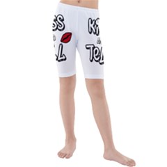 Kiss And Tell Kids  Mid Length Swim Shorts by Valentinaart