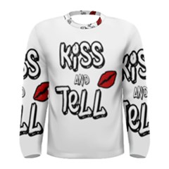 Kiss And Tell Men s Long Sleeve Tee by Valentinaart