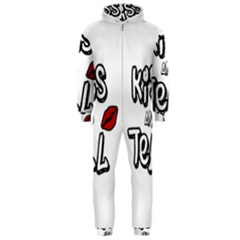 Kiss And Tell Hooded Jumpsuit (men)  by Valentinaart