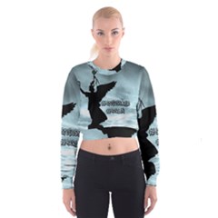 Berlin Cropped Sweatshirt by Valentinaart