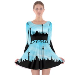 Berlin Long Sleeve Skater Dress by Valentinaart