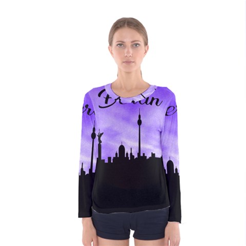 Berlin Women s Long Sleeve Tee by Valentinaart