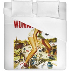 Attack Of The 50 Ft Woman Duvet Cover (king Size) by Valentinaart