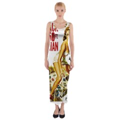 Attack Of The 50 Ft Woman Fitted Maxi Dress by Valentinaart