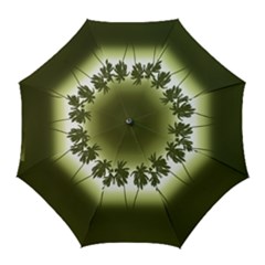 Tropical Sunset Golf Umbrellas by Valentinaart